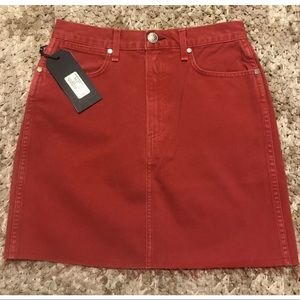 RAG & BONE Skirt Moss “red” SIZE 26 $185
